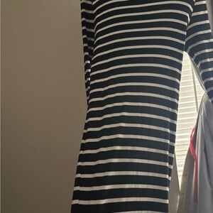 Torrid plus size 1x Striped Black and White Dress